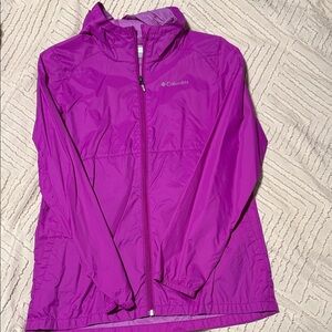 Columbia Magenta Outdoor Rain Jacket
